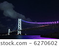 明石海峽大橋新年燈火通明 6270602