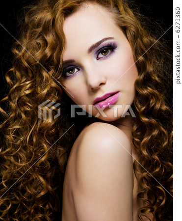beautiful woman with long curly hairs beautiful woman with long curly hairs 6271360
