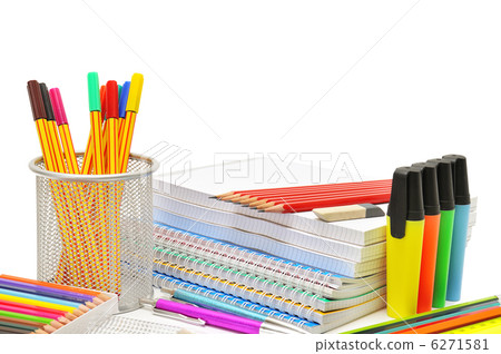 stationery isolated on white background 6271581