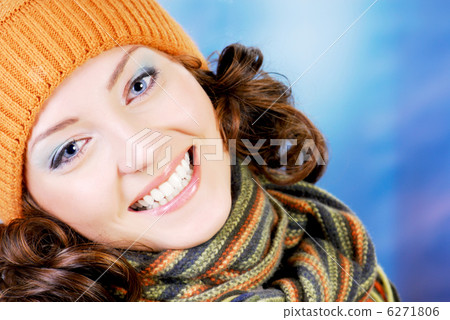 Happy teen in winter concept 6271806