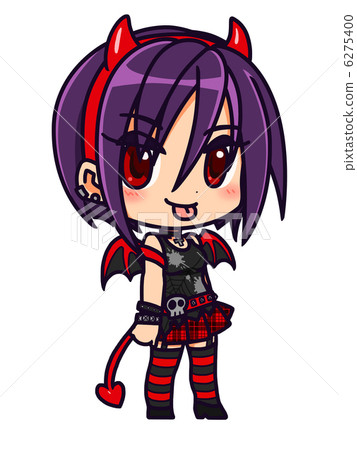 Devil punk girl black hair ver 6275400