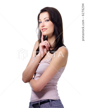 Beautiful woman in thoughtful 6278294