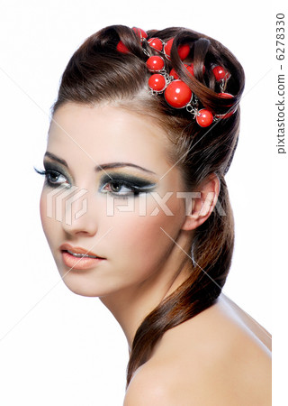 Beauty hairstyle and stylish make-up Beauty hairstyle and stylish make-up 6278330