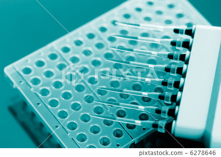 Multichannel pipette and multiwell eppendorf plate Multichannel pipette and multiwell eppendorf plate 6278646