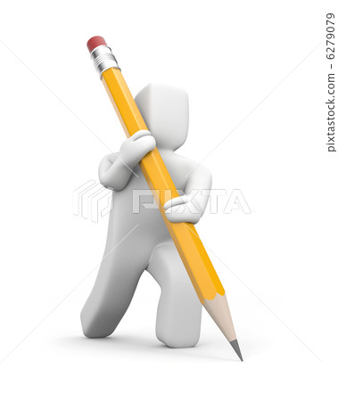 Person writes pencil 6279079