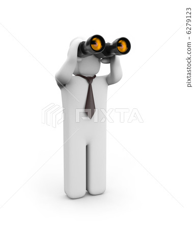 The person looks in binocular The person looks in binocular 6279123
