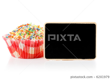 Mufffin with empty blackboard Mufffin with empty blackboard 6281979