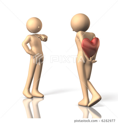3DCG illustration representing Valentine's Day 3DCG illustration representing Valentine's Day 6282977