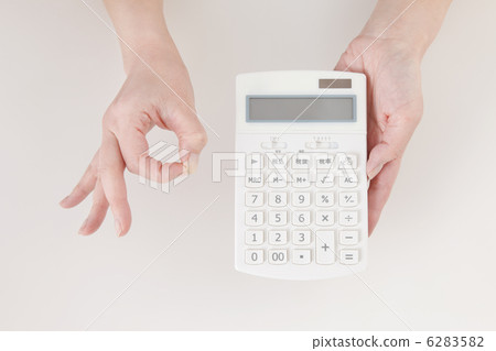 Calculator and hand 6283582