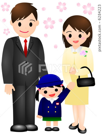 Entrance ceremony girl family Entrance ceremony girl family 6284223