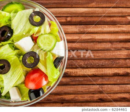 Fresh tasty salad, vegetarian food ... Fresh tasty salad, vegetarian food ... 6284461