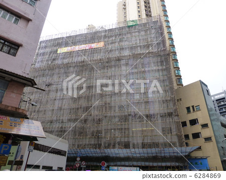 Building under construction in Hong Kong Building under construction in Hong Kong 6284869
