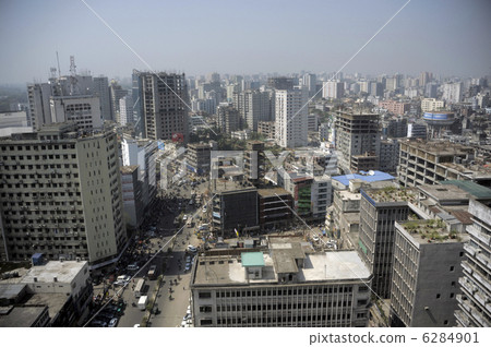 孟加拉國達卡的城市景觀 6284901