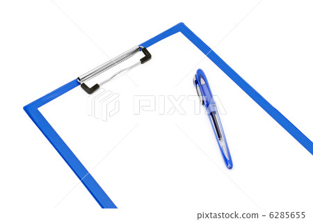 clipboard and ballpoint pen 6285655