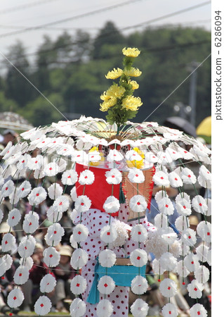 Hanasaka dance in Hanada planting 6286094