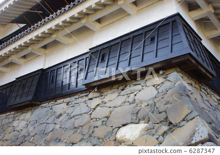 全國石松本城堡石頭掉落 6287347