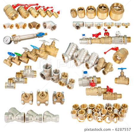 set of brass (copper) fittings set of brass (copper) fittings 6287557
