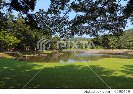 Pure-land garden of Hiraizumi Hogokenji Pure-land garden of Hiraizumi Hogokenji 6290469