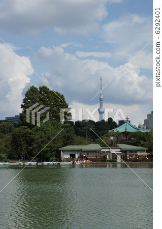 上野帝國公園和天空樹 6292401