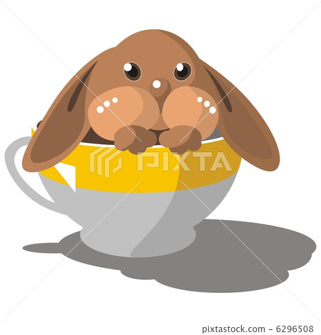 Hare in cup in color 08 Hare in cup in color 08 6296508