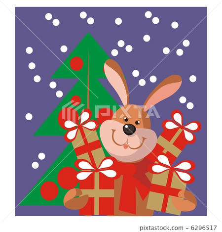 Hare new year gift in color 11 6296517