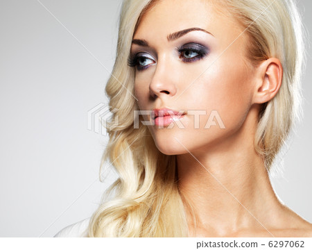 Fashion model with bright make-up. Fashion model with bright make-up. 6297062