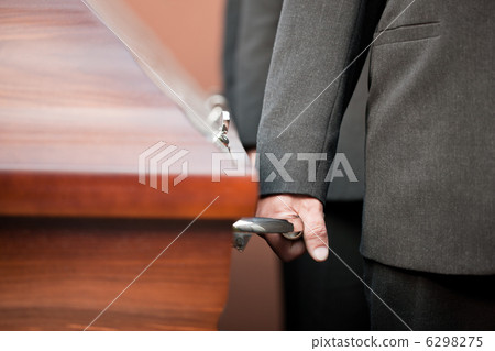 coffin bearer carrying casket at funeral coffin bearer carrying casket at funeral 6298275