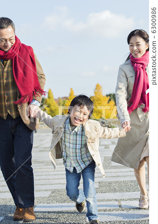 Senior couple and grandchild Senior couple and grandchild 6300986