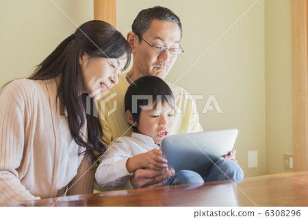 Senior couple and grandchild Senior couple and grandchild 6308296