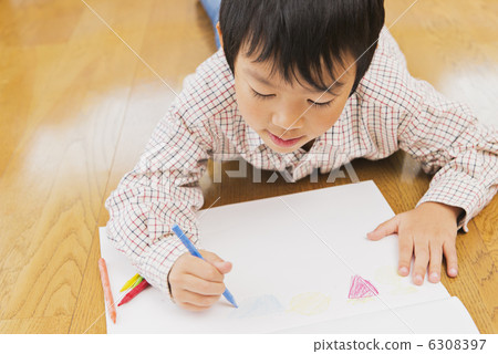 高級夫婦和孫子 6308397