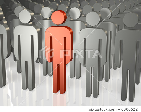 顯示人的3DCG例證 顯示人的3DCG例證 6308522