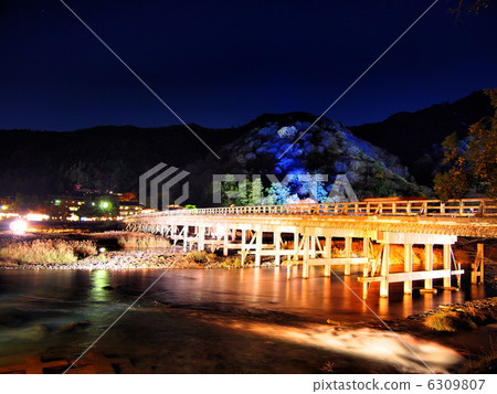 Arashiyama Hana Light Road Togetsu Bridge Light Up Arashiyama Hana Light Road Togetsu Bridge Light Up 6309807
