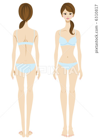 女士內衣/全身/正面和背面 6310817