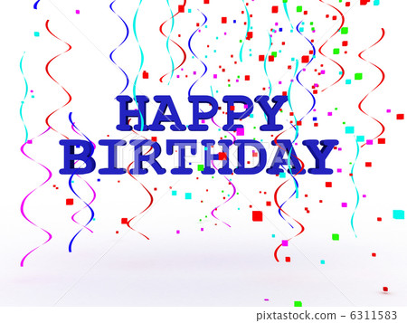 3D Happy Birthday Text 3D Happy Birthday Text 6311583
