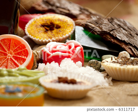 still life with handmade soap still life with handmade soap 6311717