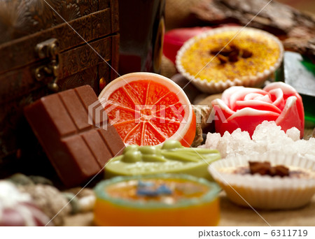 still life with handmade soap 6311719