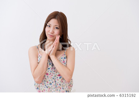 A woman in a cami dress 6315192