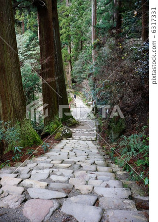 The stairway of the thoracic of Muroji Temple 6317331