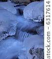 Winter mountain stream 6317614