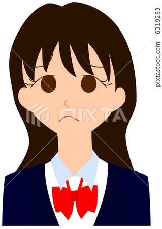 Embarrassed face girls - Stock Illustration [6319283] - PIXTA
