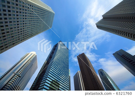 [Ultra wide angle] Tokyo skyscrapers 6321760