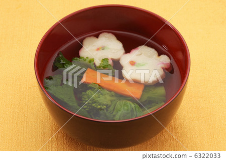 Rape blossoms soup Rape blossoms soup 6322033