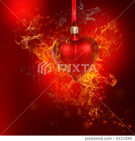 火焰心臟裝飾 6322840