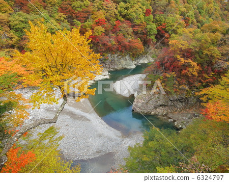 從鬼怒川陰涼處的栃木縣日光陰影（11月） 6324797