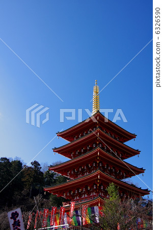 Takahata immobility five-storied pagoda 6326590