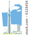 Sky tree and townscape 6328494