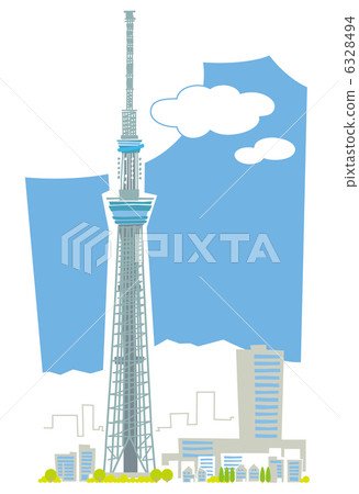 天空樹和市容 6328494