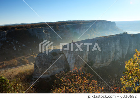 Mountain. Cave city Eski-Kermen, Crimea, Ukraine VI-XIV centurie 6330682