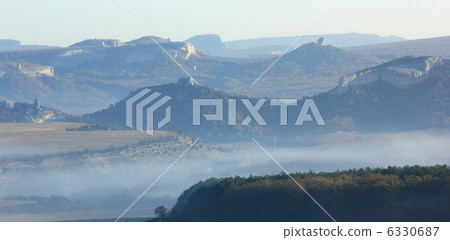 Mountain. Cave city Eski-Kermen, Crimea, Ukraine VI-XIV centurie 6330687