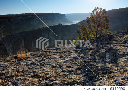 Mountain. Cave city Eski-Kermen, Crimea, Ukraine VI-XIV centurie 6330690